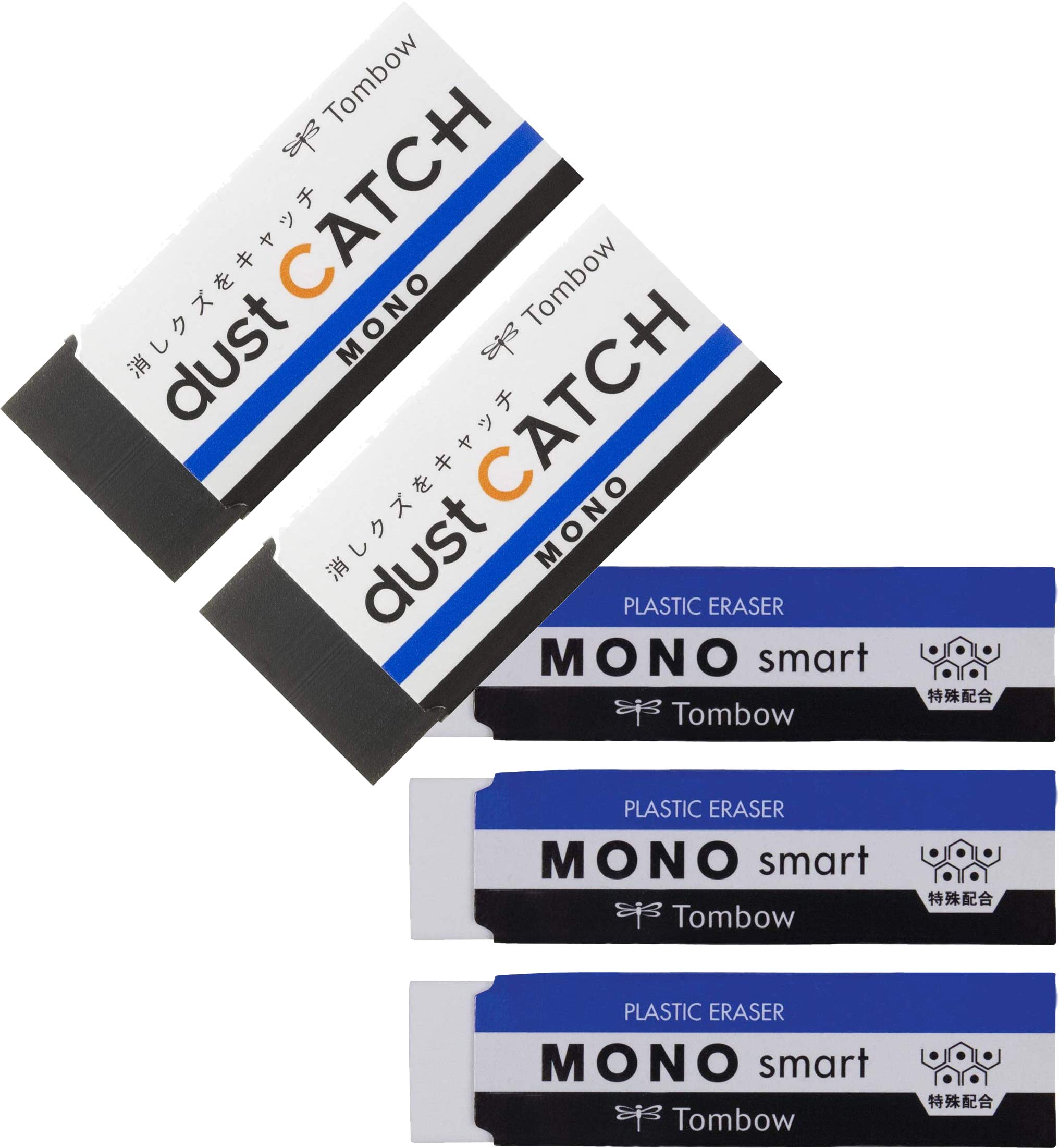 Tombow ET-ST MONO Smart Eraser Fine 9 g, MONO Smart + dust Catch
