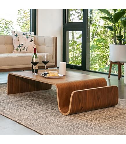 Amazon.com: OFFI & Co. Authentic Mag Table in Walnut : Home & Kitchen