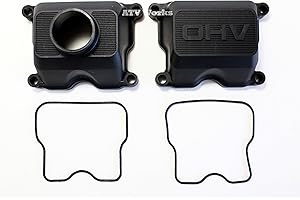 ATVWORKS Compatible with Kawasaki Mule (KAF620) Valve Cover/Rocker Case (11022-2068 & 11022-2056) with 2 Gaskets (11061-2182)