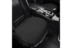 VarCozy Linen Car Seat Covers, 2PCS Bottom Breathable Seat Covers for Cars for All Seasons with Non-Slip Protector, Universal Seat Covers for Cars, SUVs, Trucks