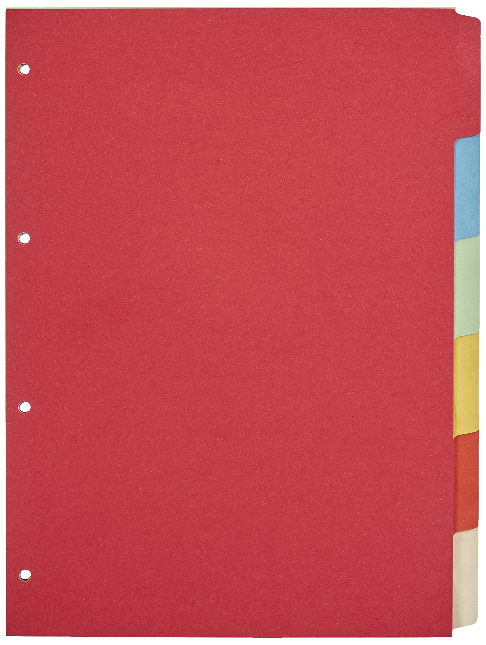 Kangaro Index A4 Blank Gerecycled Manilla Cardboard 180g 6 Pieces Assorted