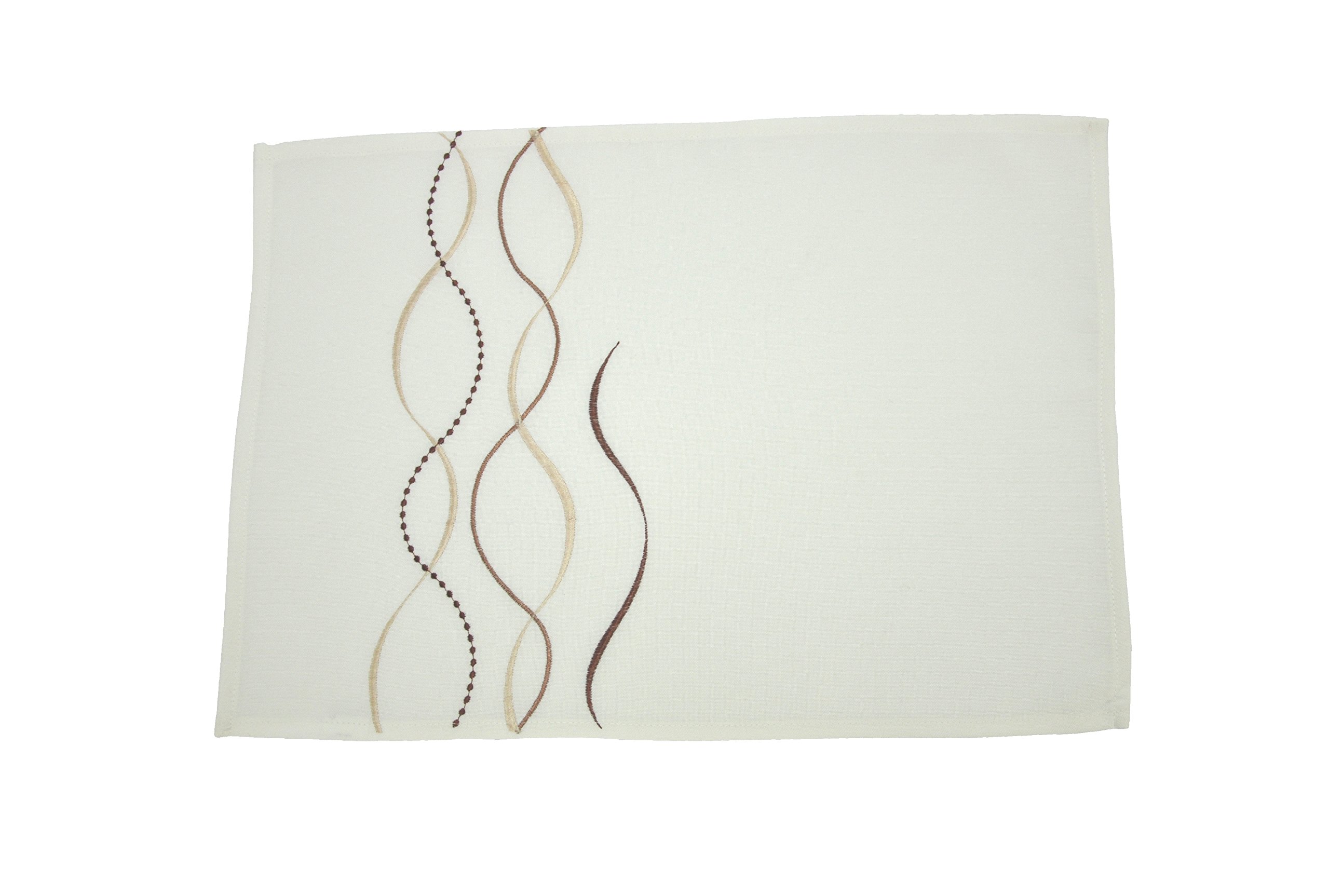 Bellanda Placemat, Polyester, Sekt/Braun, 35x50