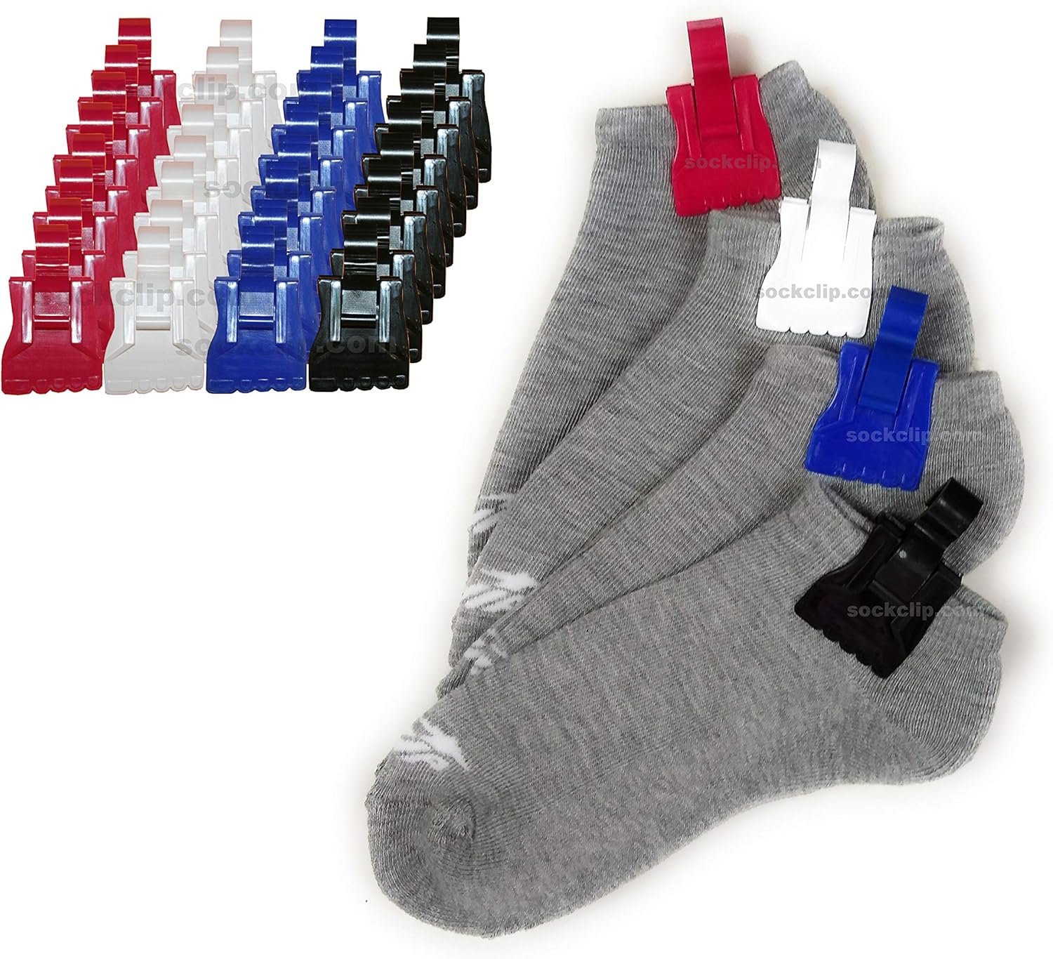 The Amazing Sock Clip, Original Assorted 32 Clips, (8 Each of 4 Colors) Made In U.S.A. Amazon The Amazing Sock Clip, Original Assorted 32 Clips, (8 Each of 4 Colors) Made In U.S.A. Amazon