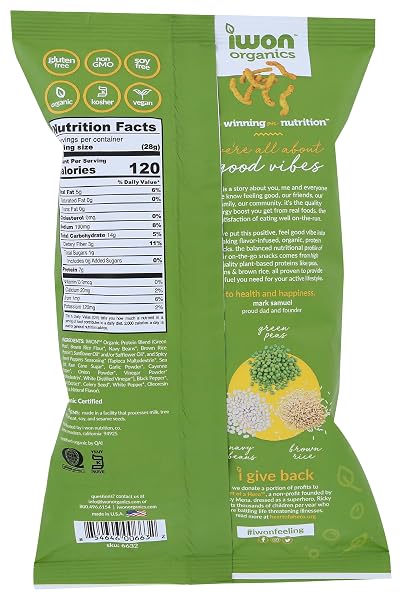 IWON ORGANICS ORGANIC SPICY SWEET PEPPER PROTEIN STIX, 5 OZ