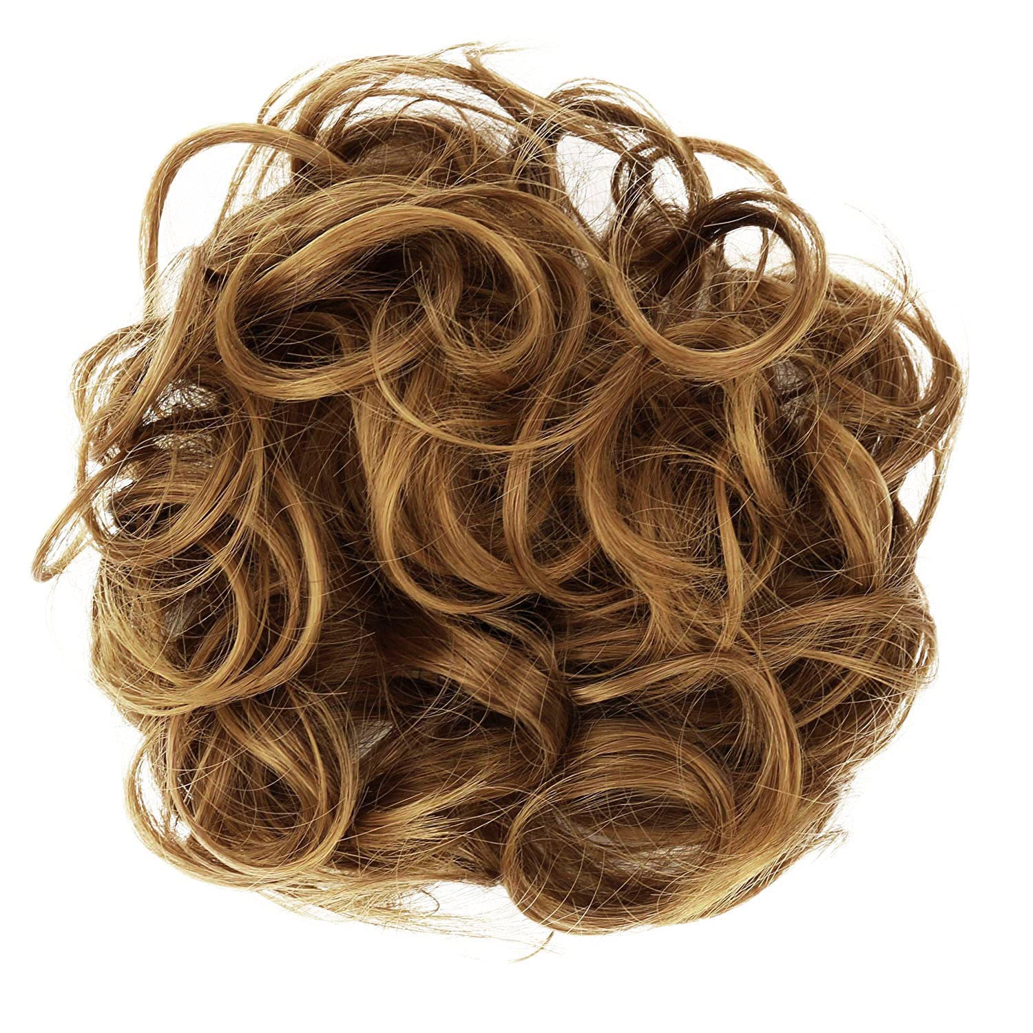 CAISHA Large Hairpiece Scrunchy Instant Updo Curly Messy Bun Light Brown Mix G16E — image 1