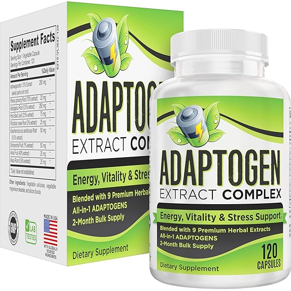 Adapt 78500 医療用 250ml 5個セット Amazon.com: Adaptogen Supplement (9-in-1) Adaptogenic Complex with