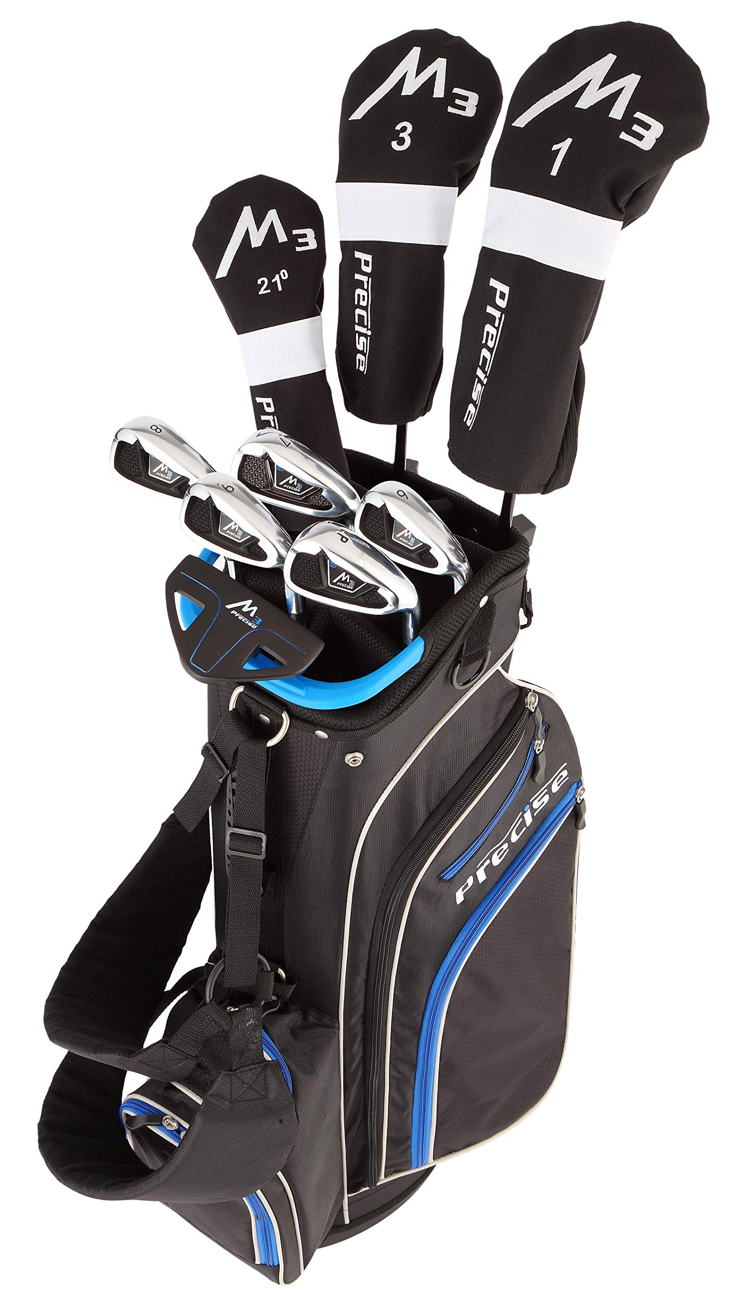Precise M3 Men's Complete Golf Clubs Package Set Includes Driver