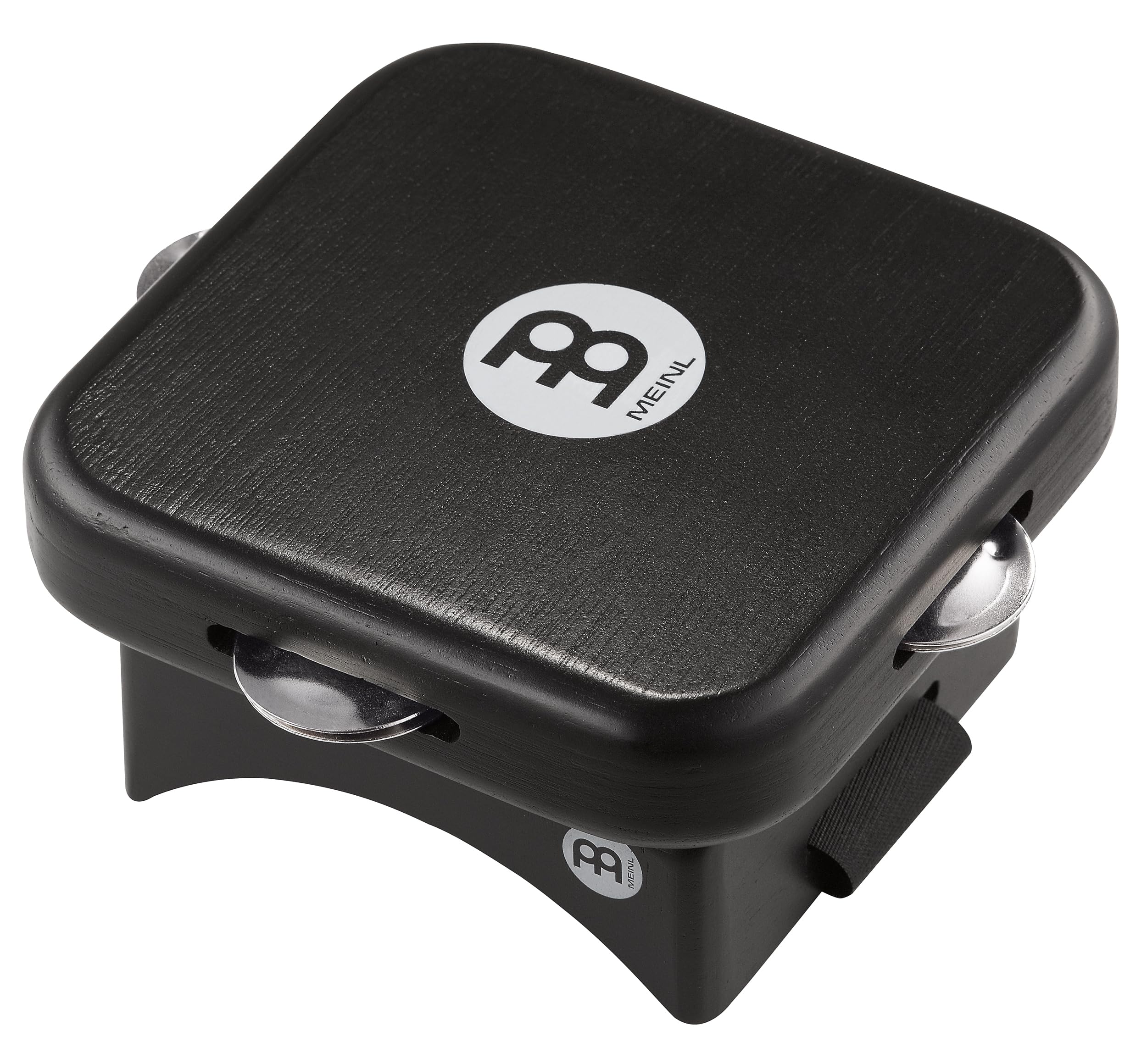 Meinl Percussion Knee Jingle Tap - Jingle Tap for the Thighs - With Velcro Fastening Strap - Siam Oak, Black (KP-JT-BK)