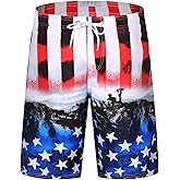 ELETOP Men's Swim Trunks Quick Dry Bathing Suit Swimming Board Shorts Mesh Lining Beach Swimwear