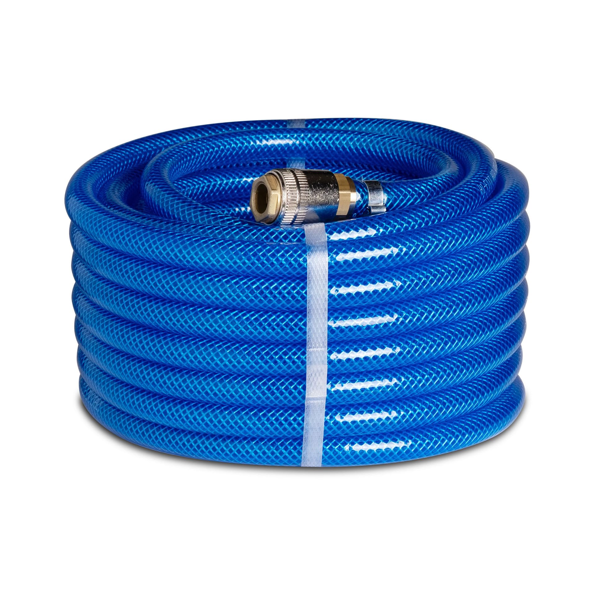FITT AIR Hose KIT 6 mm x 10 m – Flexible Compressed Air Hose with Fittings and Quick Connect; Made in Italy; Reinforced PVC with Polyester; 60 Bar Burst Pressure; Resists -20°C to +60°C