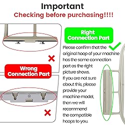 New brothread Embroidery Machine Hoop 4 in 1 Set