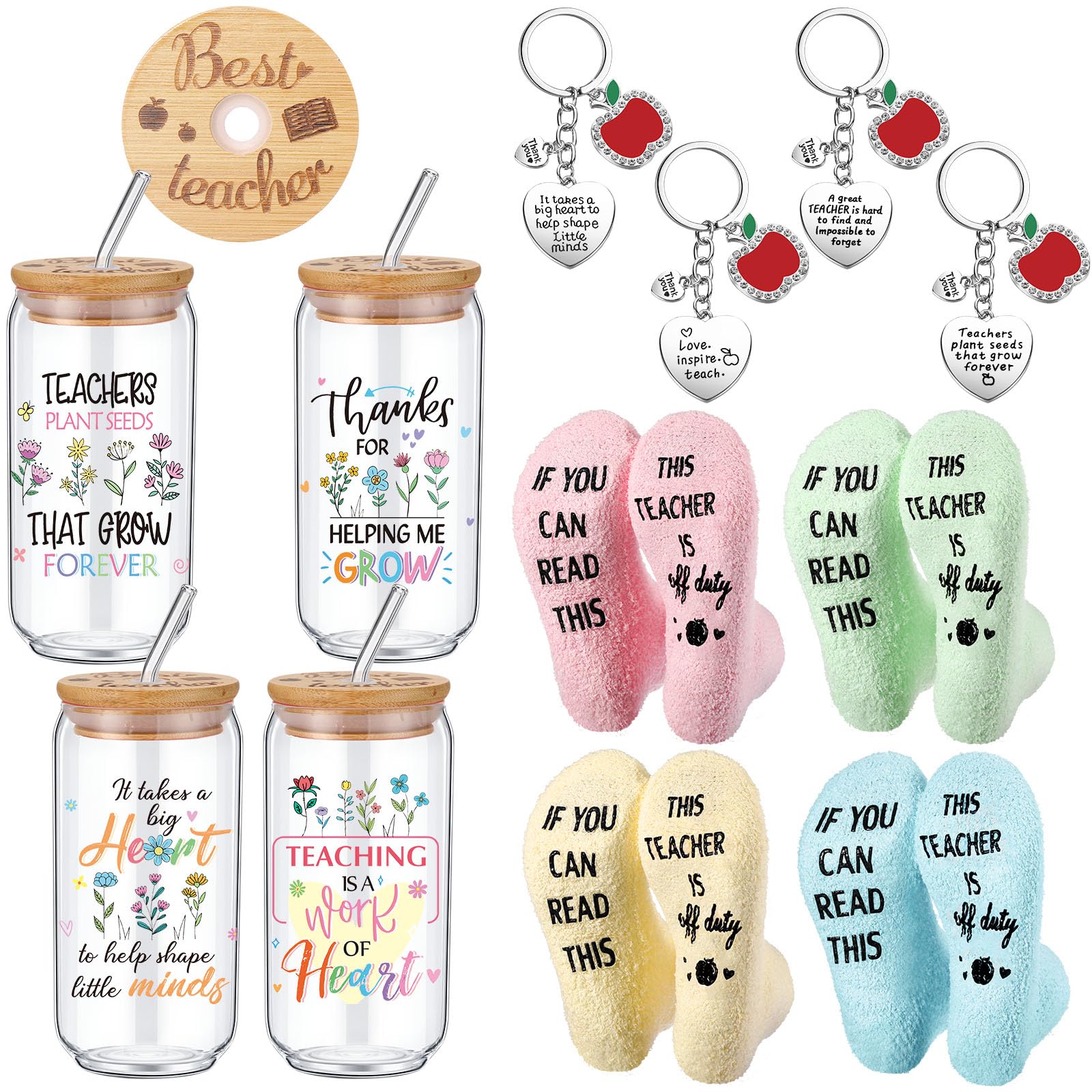 Hushee 12 Pcs Teacher Appreciation Gifts Set Thank You Gifts from ...