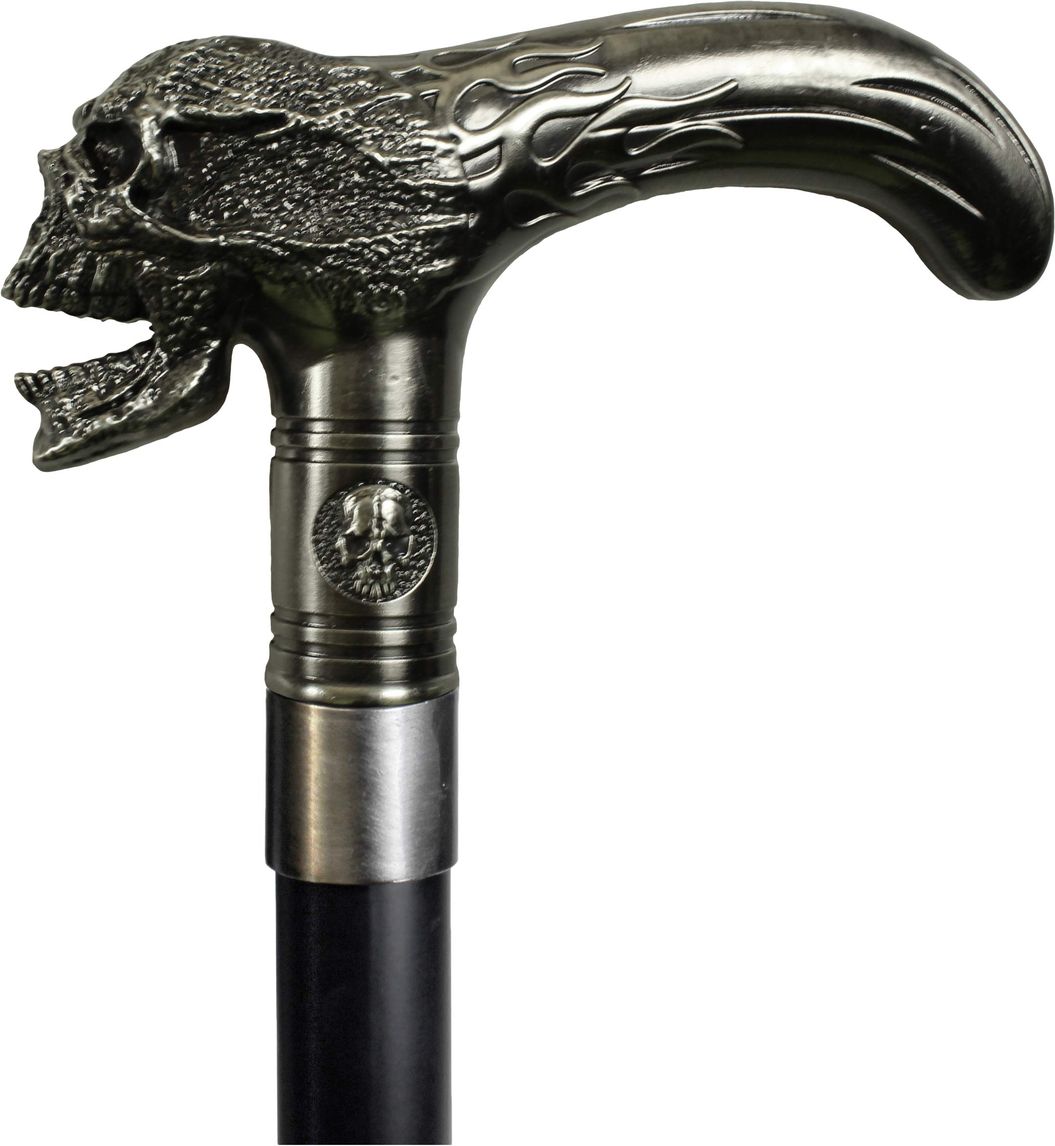 Nemesis Now Xenocane Walking Cane 89cm Silver, Plastic, Resin, Metal, Rubber