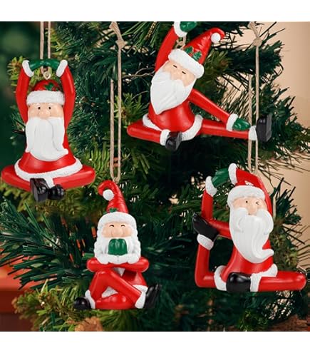 Amazon.com: Fun Express Yoga Santa Figurines Set of 3 - Funny