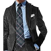Trasign Mens Suits 2 Piece Retro Corduroy Slim Fit Business Formal Dress Suit for Wedding Prom Tuxedos Jacket Pants Set