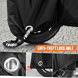 Favoto Motorcycle Cover 210T Oxford Waterproof UV Anti-Scratch Reflective view 5