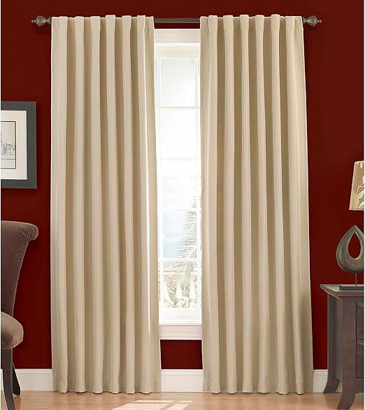 Amazon Com Eclipse Fresno Blackout Window Curtain Wheat 52x84