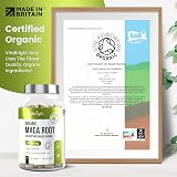 VitaBright Black Maca Root Capsules Yellow 11,000mg 180 Count UK Made view 6