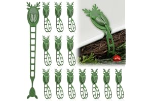 HALDANE 15PCS Garland Hangers for Mantle, Silicone Garland Hooks, Fireplace Stocking Garland Hanger, Christmas Wreath Hanger, Garland Ties for Banister, Festive Garland Clips for Around Door Staircase