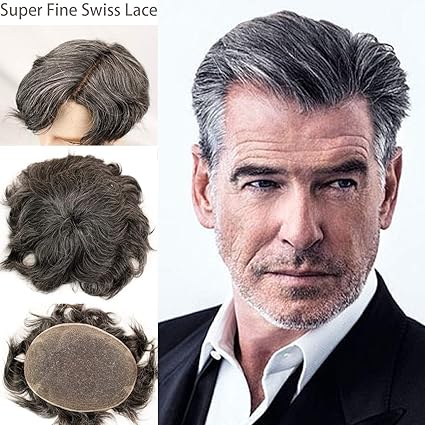 Rossy Nancy Swiss Full Lace Men S Toupee 1b Black Color Real Human
