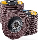 SATC Flap Discs 115mm 20 Pack 40 Grit T27 22.23mm Arbor for Angle Grinder