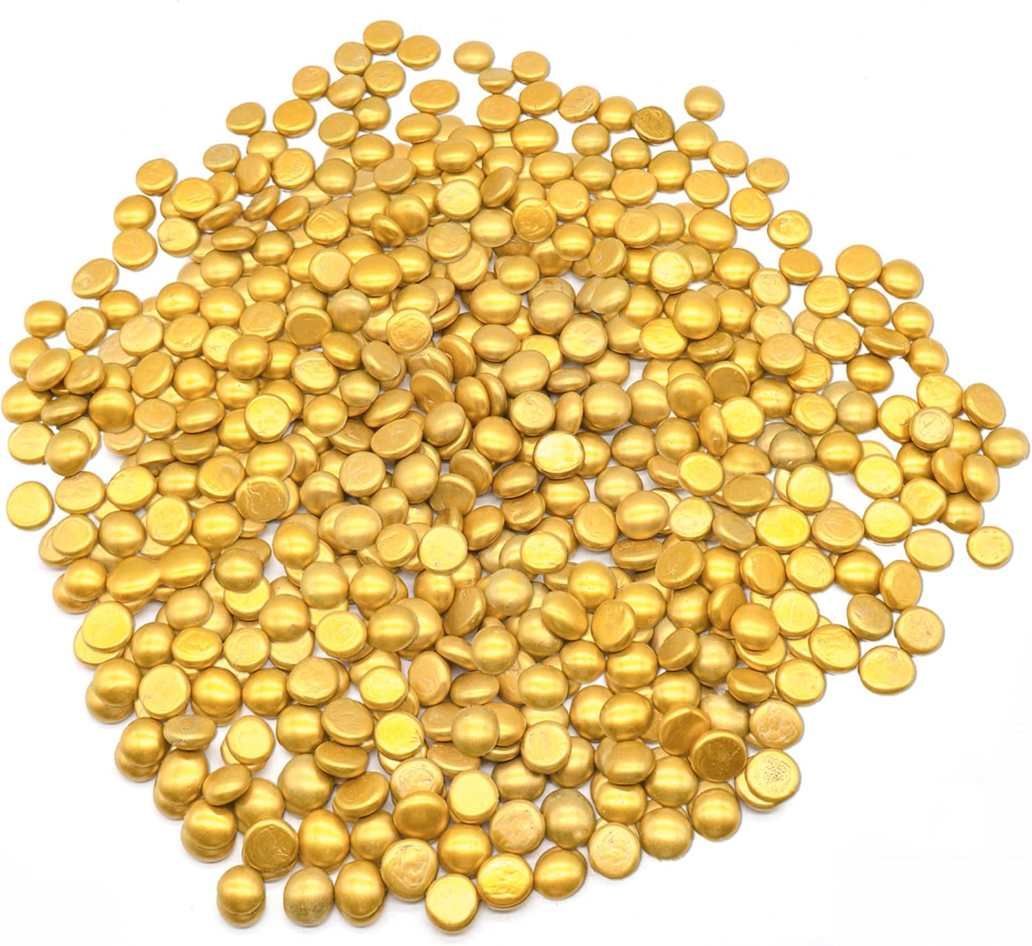 Vase Fillers - Gold Flat Marbles for Vases, 5 LB Decorative Beads for Vase Fillers, Crafts, Decorative Table Scatter, Wedding & Party Centerpieces, Home Décor, Gemstones, Mosaics, Floral Displays and Arrangements