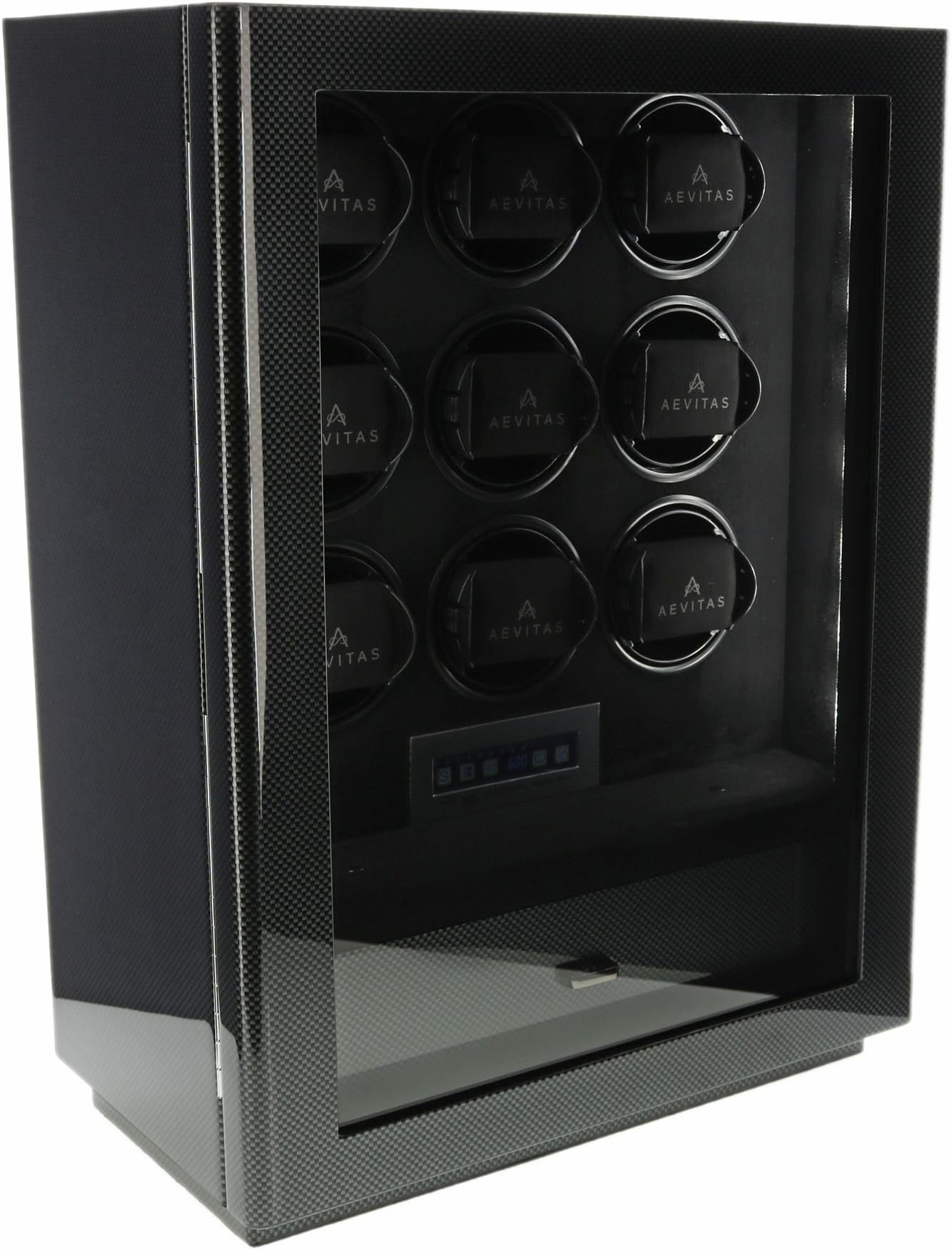 9 Watch Winder for Automatic Watch Carbon Fibre Finish The Classic Collection by Aevitas