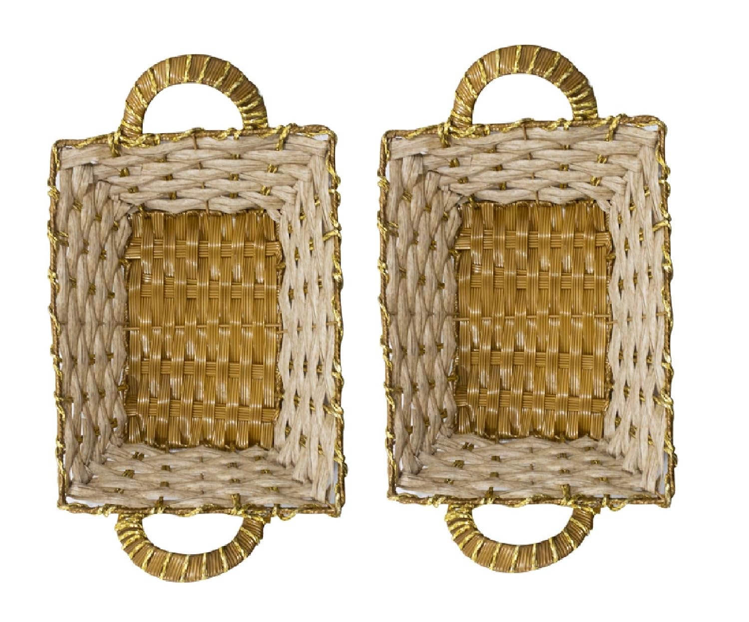 Buy Prime Cane Baskets with Handles, New Arrival Square Shape Baskets