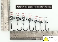 Laxygo 10pcs/Pack Fishing Jig Head Hooks Lead Jig