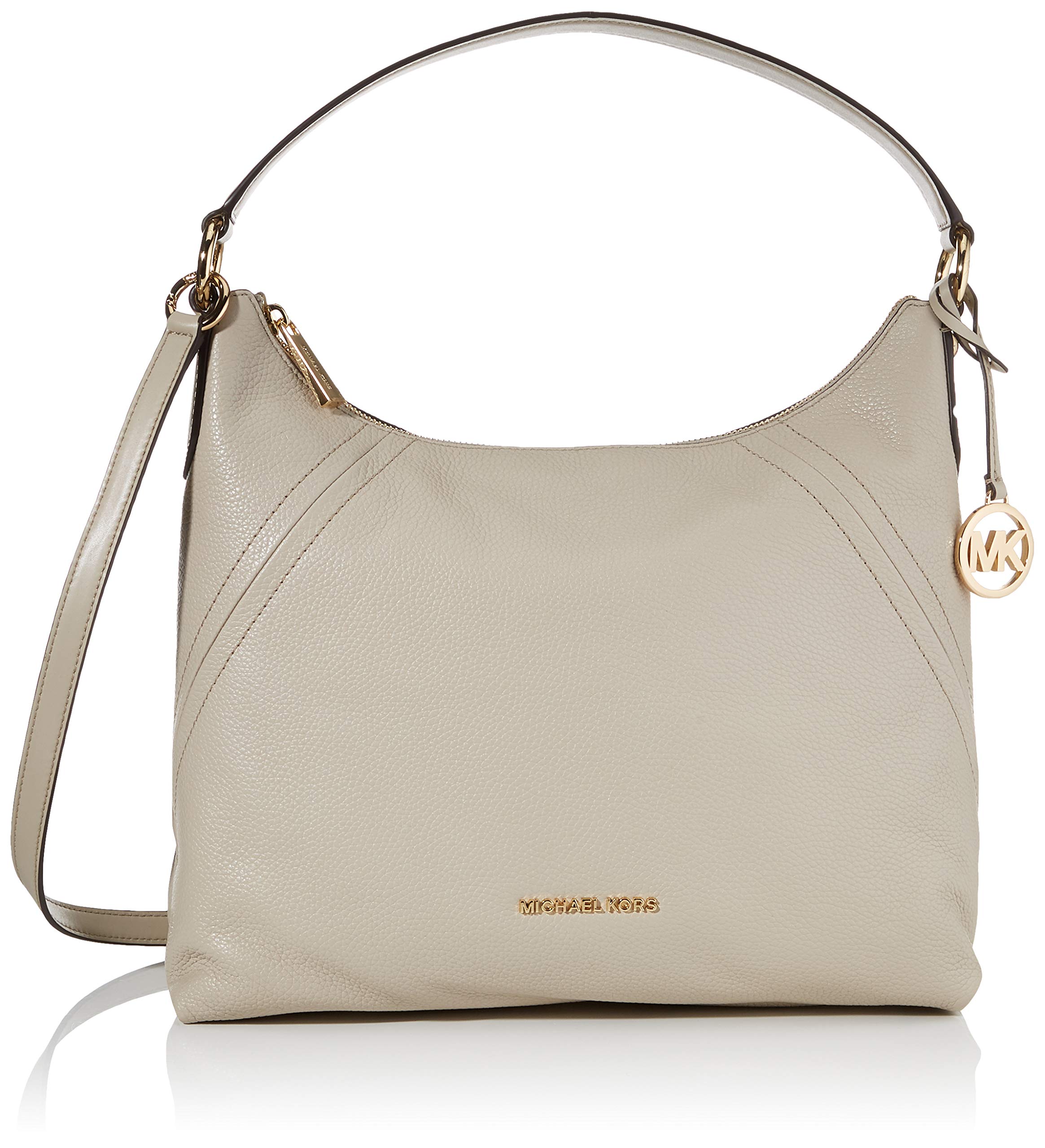 Michael Kors Women's Aria LG SHLDR, One Size, Light Sand, Large