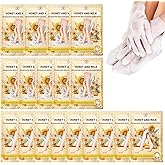 TEAWOO 18 Pairs Moisturizing Hand & Foot Masks with Honey, Milk, Vitamin E & Glycerin, Intensely Hydrating Foot Mask for Dry Cracked Feet, Moisturizing Socks for Cracked Heel Treatment
