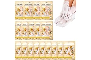 TEAWOO 18 Pairs Moisturizing Hand & Foot Masks with Honey, Milk, Vitamin E & Glycerin, Intensely Hydrating Foot Mask for Dry Cracked Feet, Moisturizing Socks for Cracked Heel Treatment