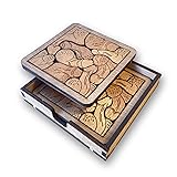 Funny Penis Wooden Coaster Set - Unique and Playful
