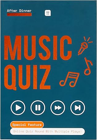 Music Trivia Quiz Game Games Night After Dinner Multiple Plays General Knowledge Family Fun Friends Christmas Birthday Present Gift Card Games Amazon Canada