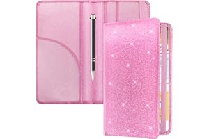 HIIXHC Auto Car Registration and Insurance Holder, 9.4 x 5-inch Premium Leather Card Holder for Cards, Driver's Essentials vehicle Glove Box Organizer, Important Documents and Driver's License