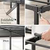 Zinus Caleb Double Bed Frame 4ft6 135x190 cm Steel Slat Support Black view 6