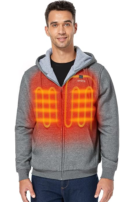 KABCON Heated Hoodie with Battery and Charger (Unisex) (Small, Black) :  Amazon.ca: Clothing, Shoes u0026 Accessories