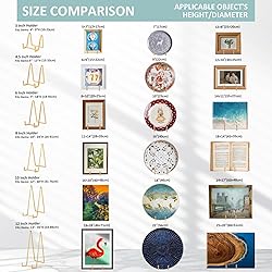 Plate Holder Easel Display Stand - 4.5 inch Metal