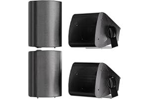 STUDIOFINIX 5.25 Inch 600W Wall Mount Speakers Weather Resistant Indoor Outdoor Speakers for Patio Garage Home
