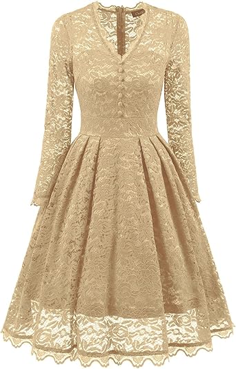 illusion neckline cocktail dress