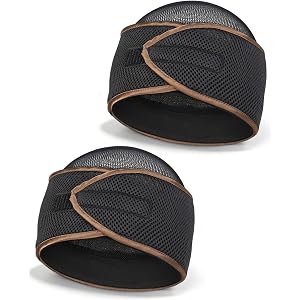 FocusCare 2-in-1 Anti-Slip Hair Wrap for Sleep – Mesh Durag Cap for Pixie Cut Short Hair, Adjustable Hook and Loop Closure