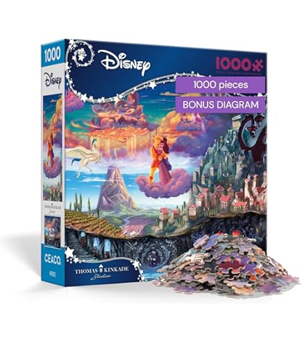 Amazon.com: Schmidt Spiele 59480 Disney Rapunzel Thomas Kinkade