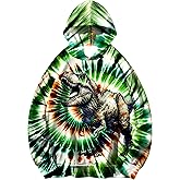 Harycnct Kids Tie Dye Pullover Hoodie with Kangaroo Pocket for Boys Girls Sweatshirt