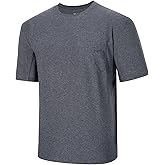 BASSDASH Men’s UPF 50+ Performance Short Sleeve Pocket T-Shirt UV Sun Protection Fishing Hiking Kayaking Sports Shirts