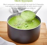 Tower Cerasure 18cm Saucepan with Non-Stick Coating Graphite Induction view 3