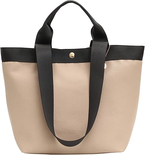 Amazon クラン レディース トートバッグ 2way 大容量 軽量 通勤 通学 無地 グレージュ トートバッグ