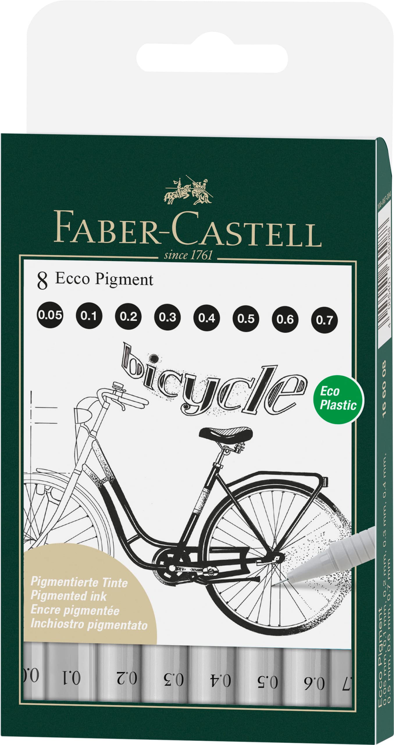 Faber Castell FC166008 Ecco Pigment Wallet (Pack of 8)