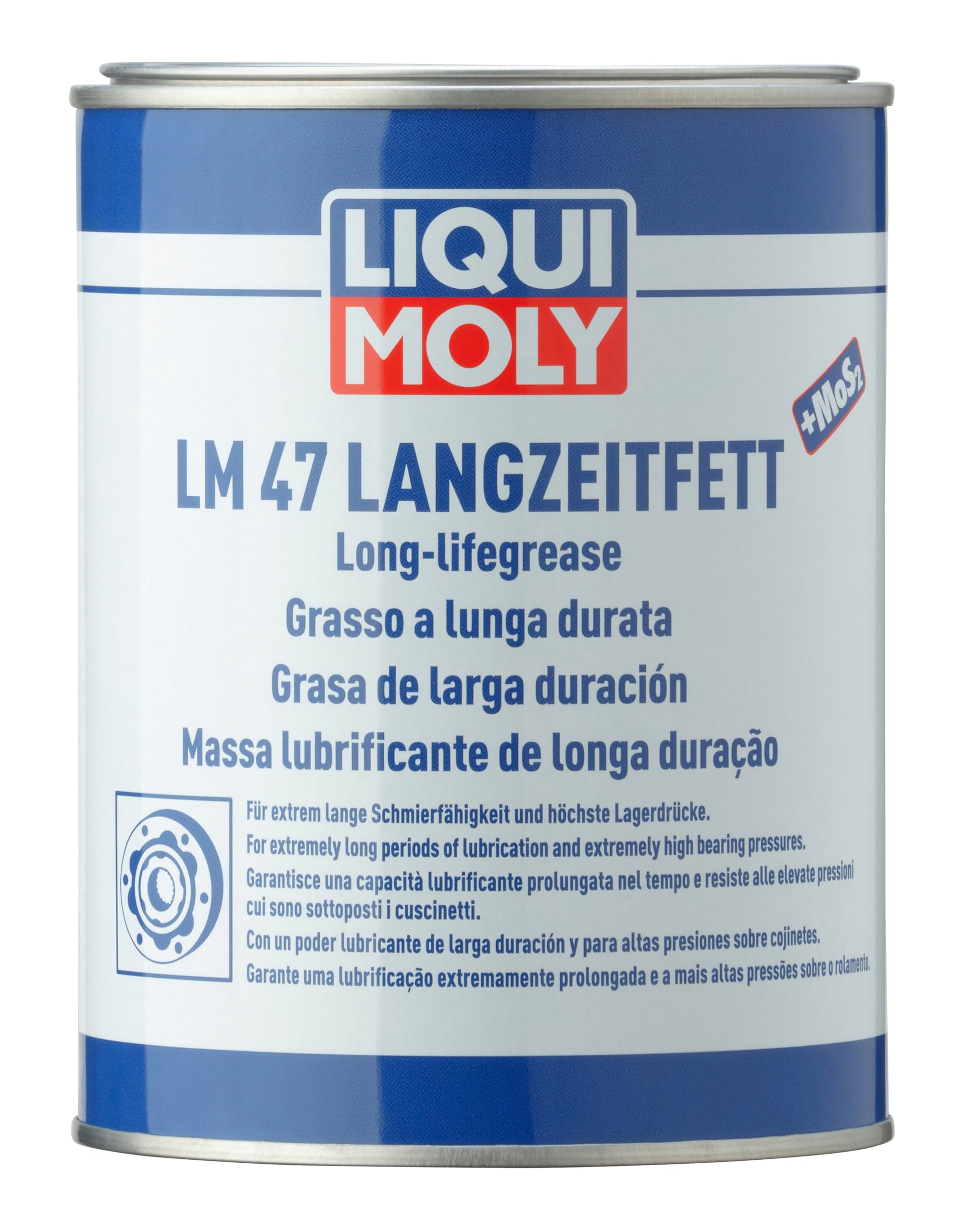 LIQUI MOLY LM 47 Long-Life Grease + MoS2 | 1 kg | Lithium fat | SKU: 3530