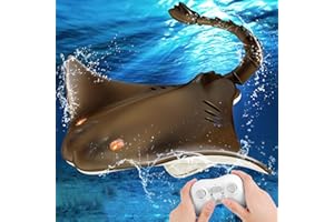 YOTOY Remote Control Shark Toys for Kids Age 6-12 Years, Shark Pool Toys, RC SharkRemote Control Shark for Pool, Shark Toys for Boys 6-12, RC Boat for Pool, Manta Ray Toy, Gift for 6 7 8-12 Kids