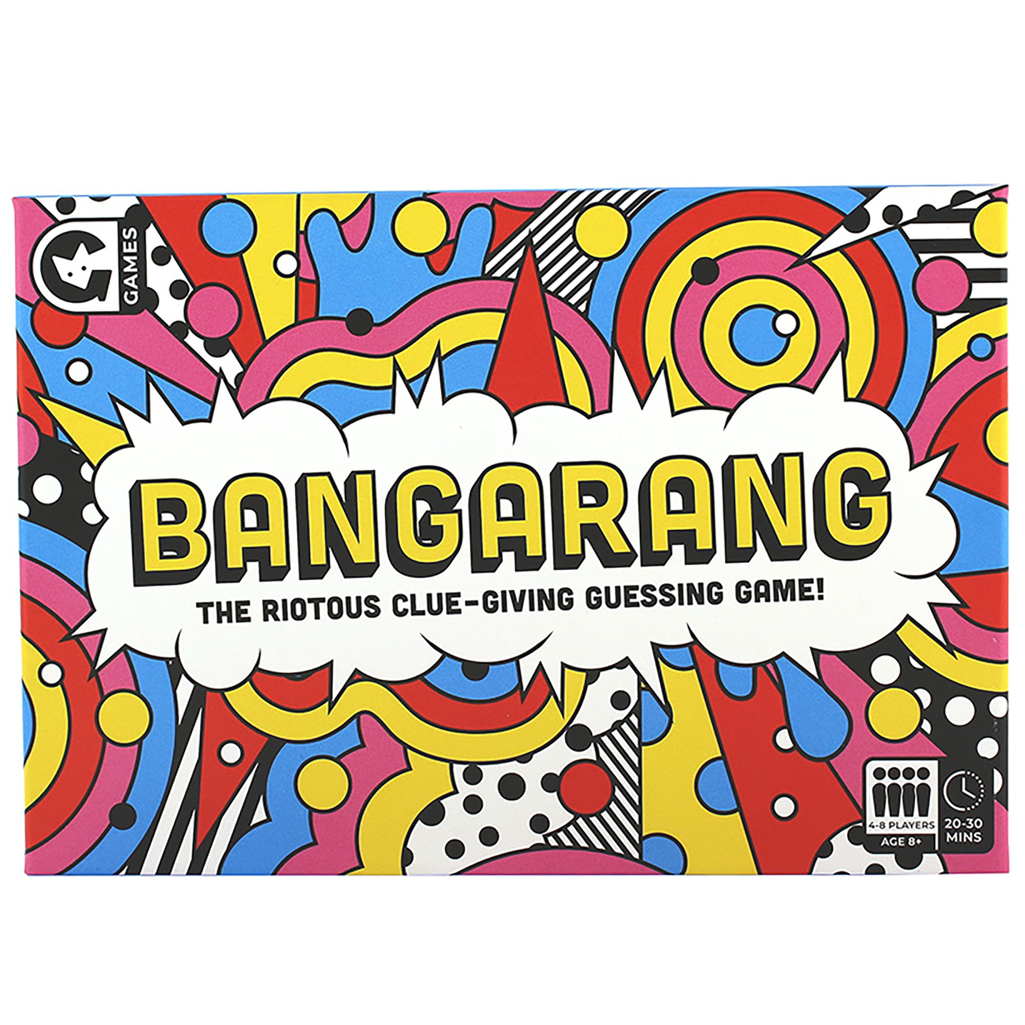 Ginger Fox Bangarang Family Guessing Game | Classic Charades with a Modern Twist | Mime, Make a Noise, Say a Word, Draw or Body Spell Clues | A Hilarious Party Game for Groups Age 8+